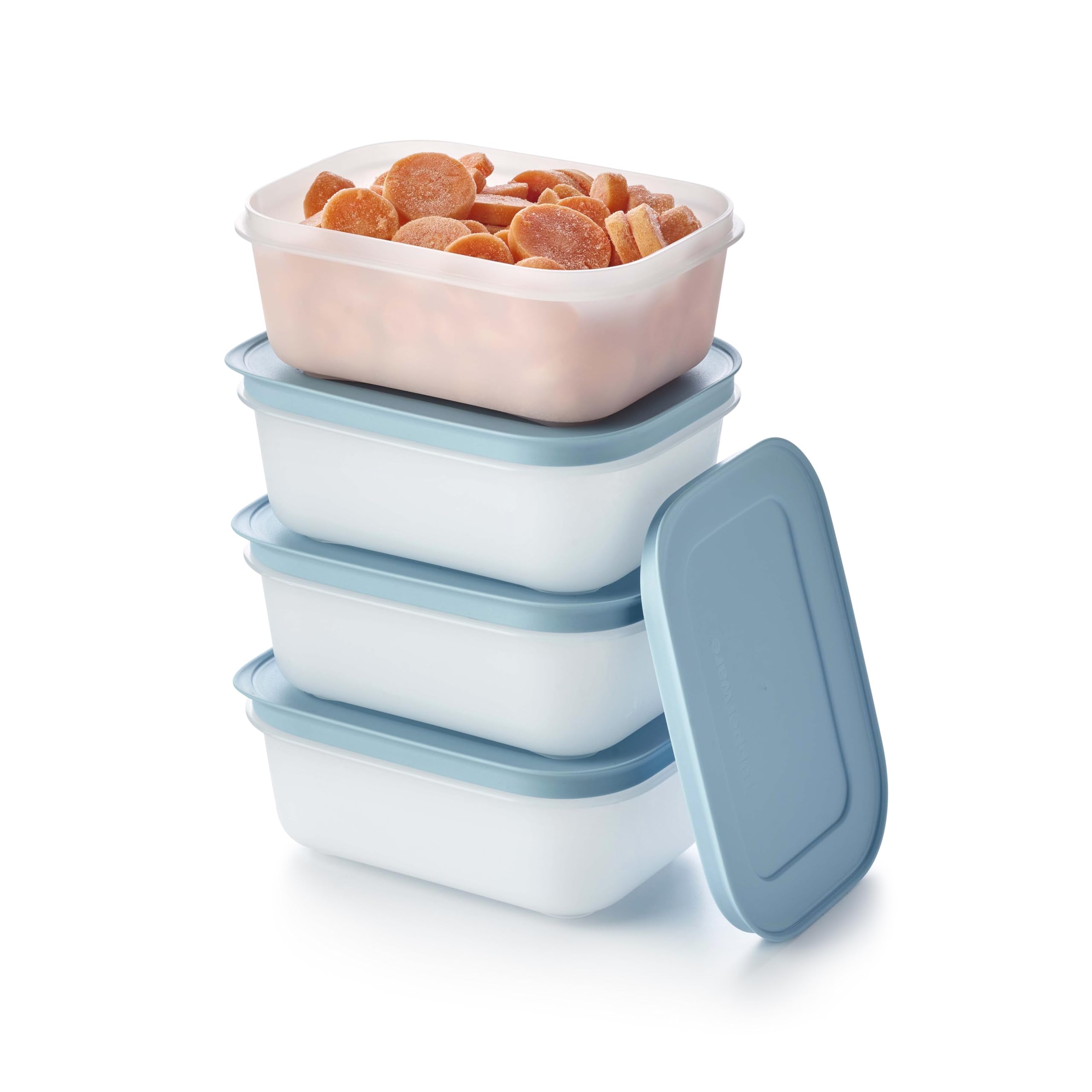 Buy Tupperware Plastic Essentials Freezer Mates Shallow 4 Piece